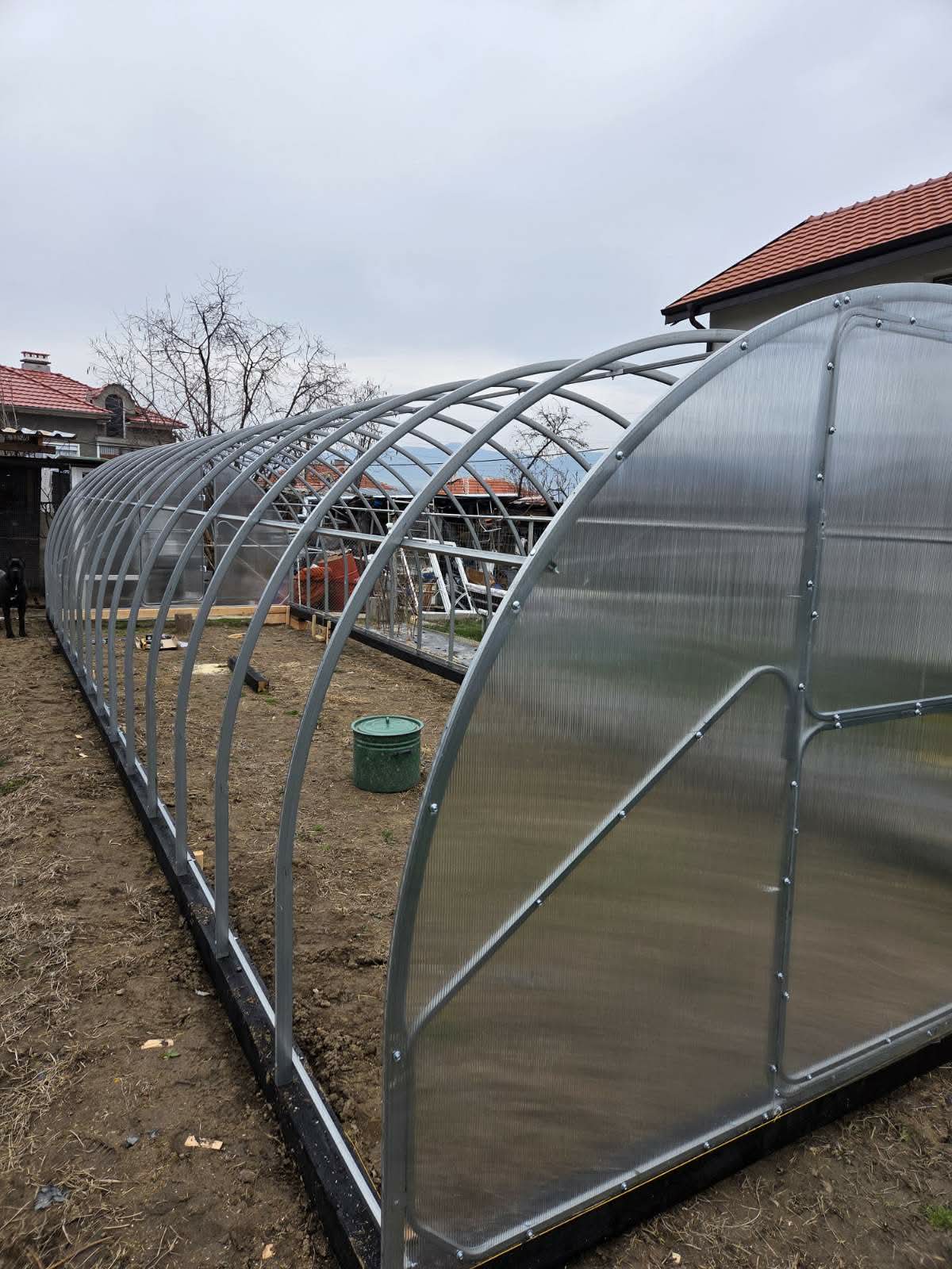 оранжерия с поликарбонат 3х6 м конструкция 40х20